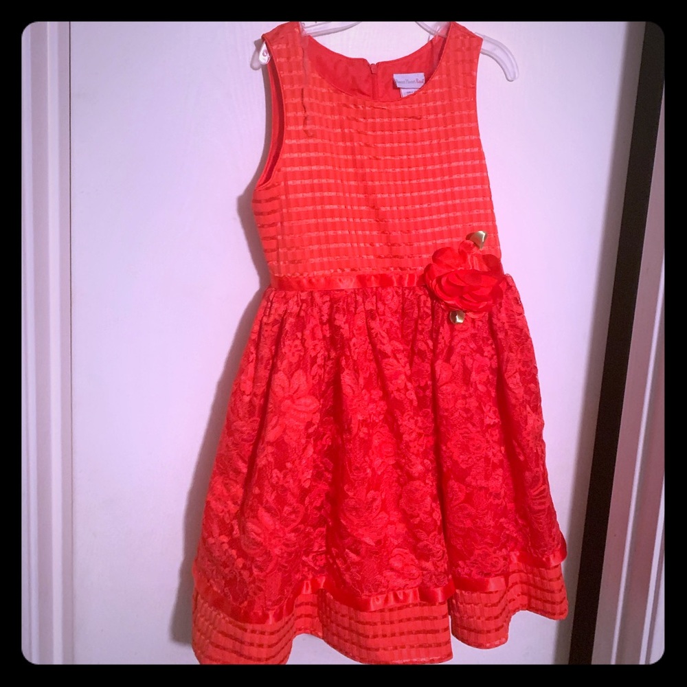 Red floral Bonnie Jean size 10